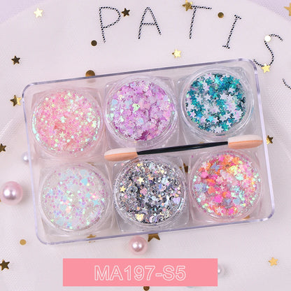 Kit 6 Frascos de Sombra Glitter